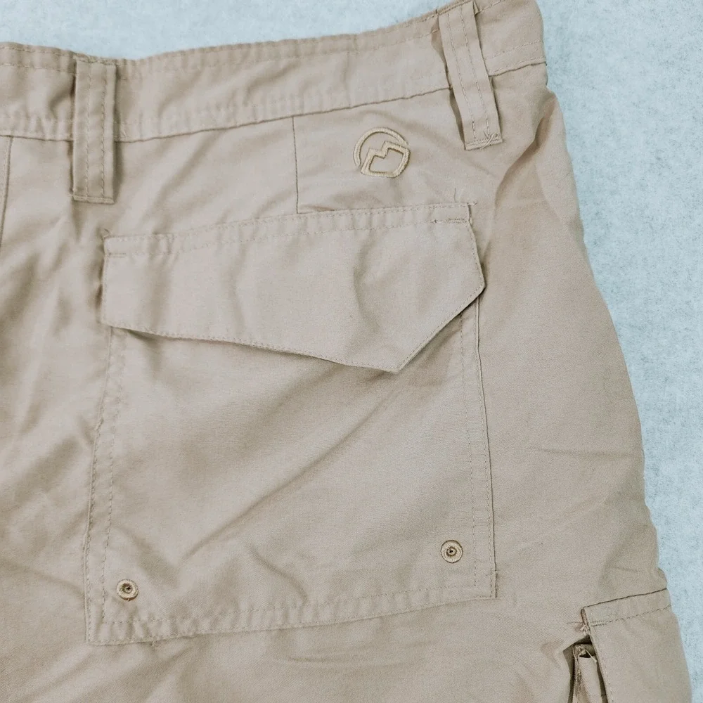 Magellan Outdoors Cargo Shorts Men 38 Tan Fishing Water Repellent 6-Pocket Sport